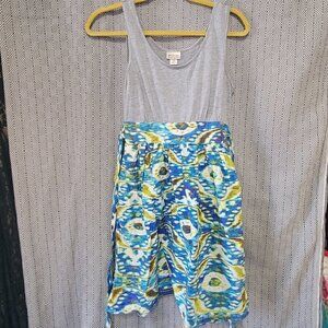 Mossimo Supply Co. Baby Doll Multicolored Dress With Pockets Size Small